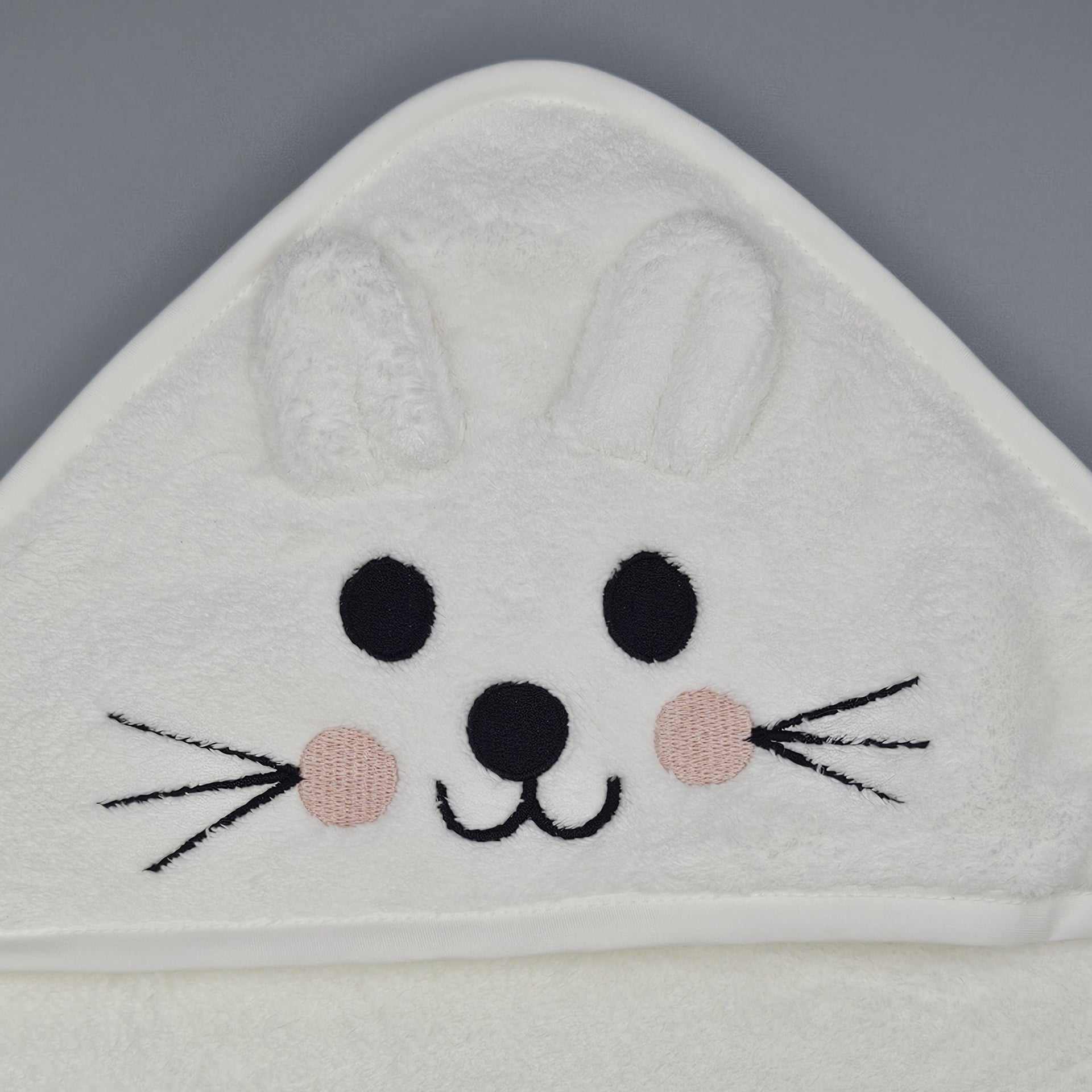 Super-Soft Baby Hooded Towel with Embroidery