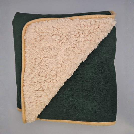 Forest Green Dog Mat - Sherpa Back