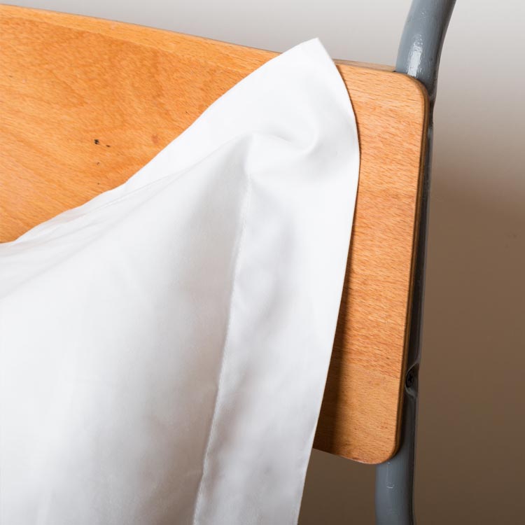 pillowcase oxford border white cotton