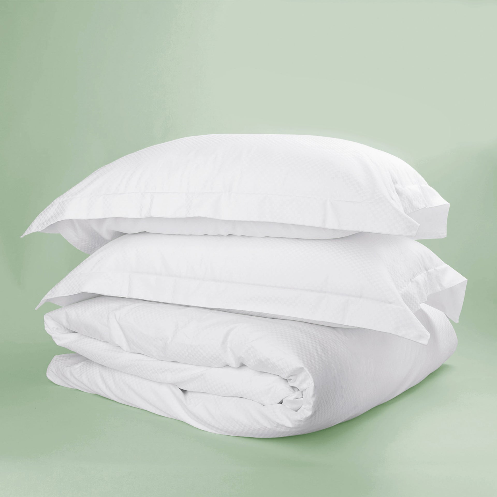 Classic Hotel Microcheck 300 Thread Count Bedlinen Set