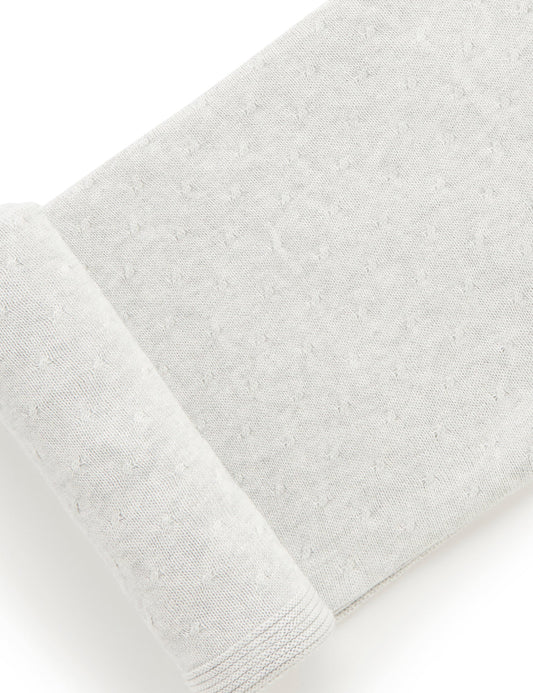 Purebaby Pale Grey Essentials Blanket