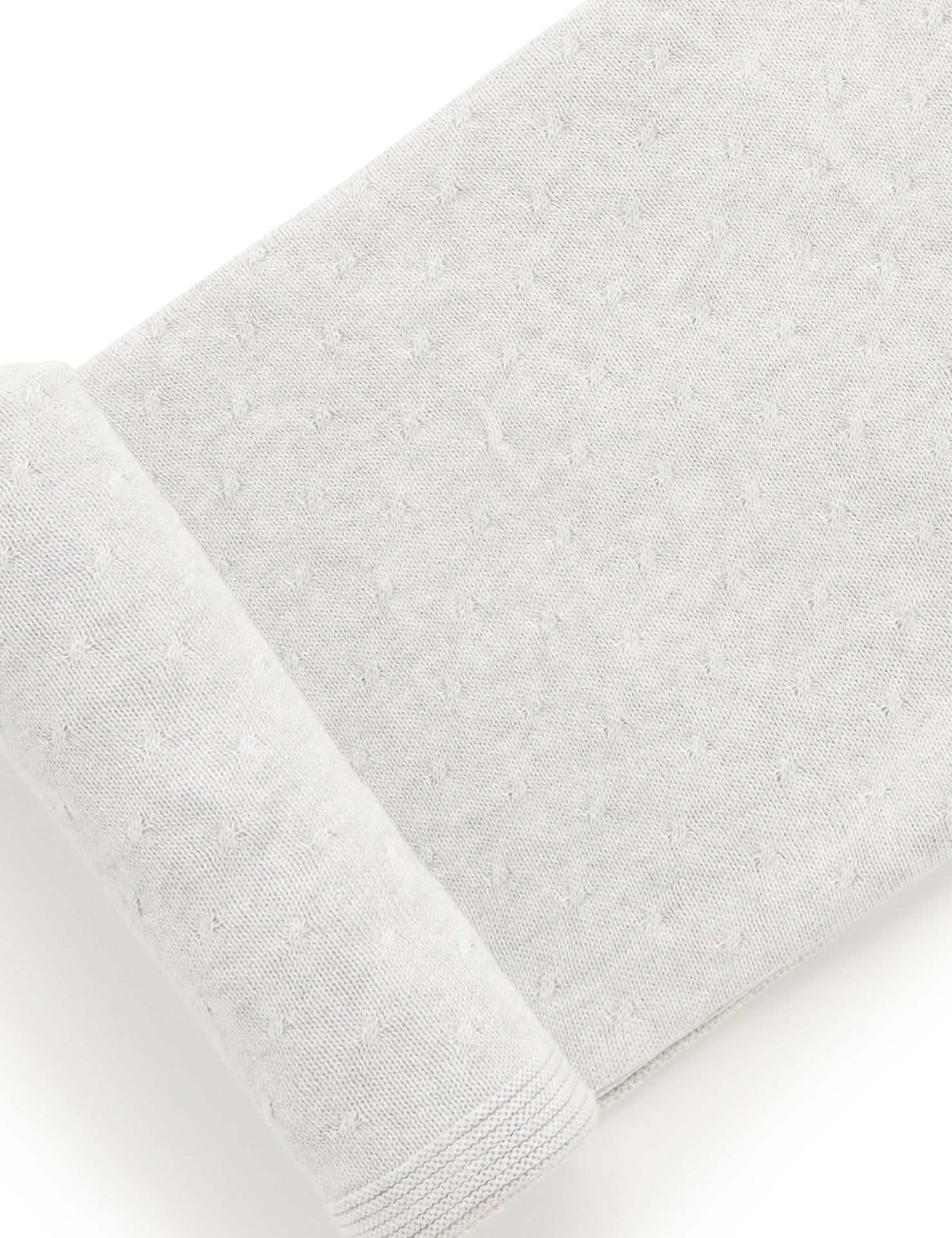 Purebaby Pale Grey Essentials Blanket