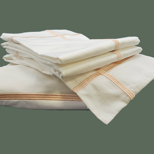Rose Gold Cross Border 400 Thread Count Bedlinen Set