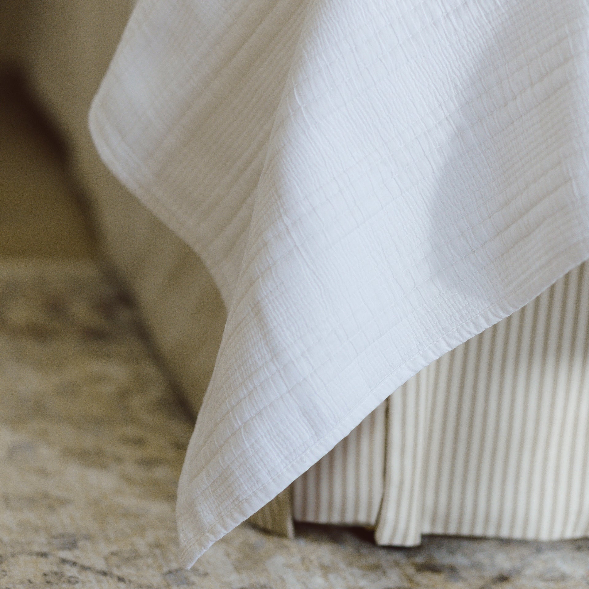 White Cotton Bedspread