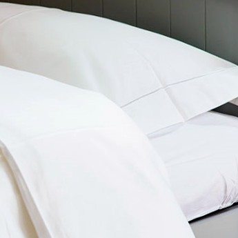 Cot bed duvet cover white 100% cotton